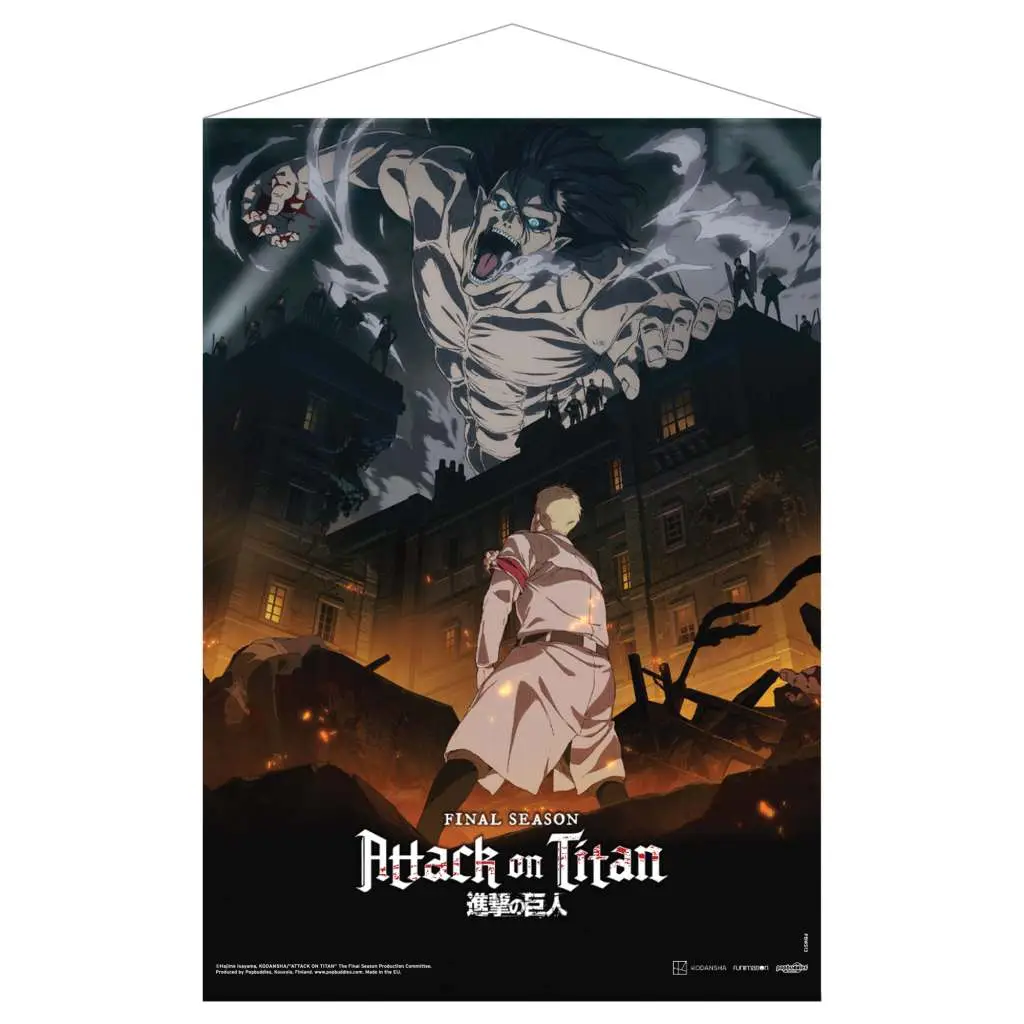 Figurine aot final season fabric wallscroll k 1